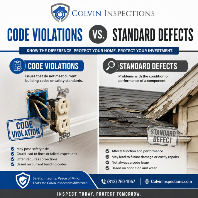 Must-Know Code Violations vs Standard Defects: Home Inspection Guide